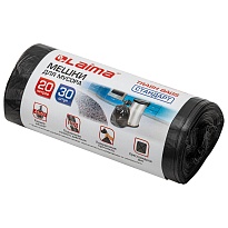 Мешки для мусора 20 л, черные, в рулоне 30 шт., ПНД, 8 мкм, 500х450 мм, LAIMA, 601376 в Кузнецке Мешки для мусора 20 л, черные, в рулоне 30 шт., ПНД, 8 мкм, 500х450 мм, LAIMA, 601376 в Кузнецке