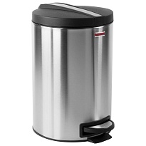 Ведро-контейнер для мусора (урна) с педалью LAIMA Modern, 12 л, матовое, нержавеющая сталь, со съемным внутренним ведром в Кузнецке