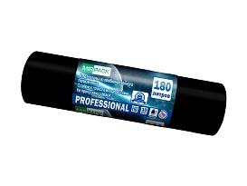 Мешки для мусора 180 л, ароматизированные, черные, в рулоне 10 шт., ПВД, 30 мкм, 1100х930 мм, PROFESSIONAL, 1801044 в Кузнецке