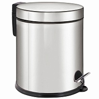 Ведро-контейнер для мусора урна с педалью LAIMA Classic Plus, 5 л, зеркальное в Кузнецке