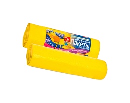 Мешки для мусора 35 л, ароматизированные, Лимон, желтые, в рулоне 10 шт., ПНД, 12 мкм, 560х530 мм, GRIFON Aroma, 101-080 Li в Кузнецке