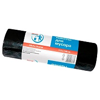 Мешки для мусора 240 л, черные, в рулоне 10 шт., ПВД 30 мкм, 1400х1120 мм, PACLAN Professional, 606336 в Кузнецке