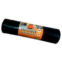 Мешки для мусора 360 л, черные, в рулоне 10 шт., ПВД 65 мкм, 1400х1100 мм, Концепция Быта Профи, 603736 в Кузнецке Мешки для мусора 360 л, черные, в рулоне 10 шт., ПВД 65 мкм, 1400х1100 мм, Концепция Быта Профи, 603736 в Кузнецке