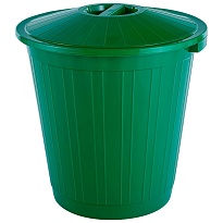Мусорный бак с крышкой 80 л зеленый 80 зеленый в Кузнецке