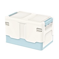 Ящик пластиковый складной белый, дно голубое, 370х240х240 мм в Кузнецке