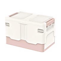 Ящик пластиковый складной белый, дно розовое, 370х240х240 мм в Кузнецке