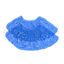 Бахилы голубые 2000 шт (1000 пар), 16 мкм, однослойные, с одной резинкой, Эконом в Кузнецке