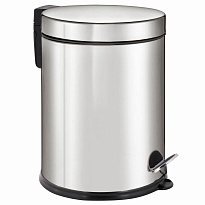 Ведро-контейнер для мусора урна с педалью LAIMA Classic Plus, 12 л, зеркальное в Кузнецке